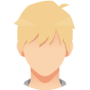 Hair color: blonde